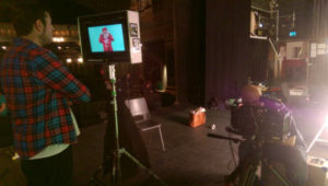 behind-the-camera-filming-with-white-noise